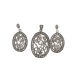 Pendant Earrings Set 925 Sterling Silver Marcasite Stone Women Gift E519